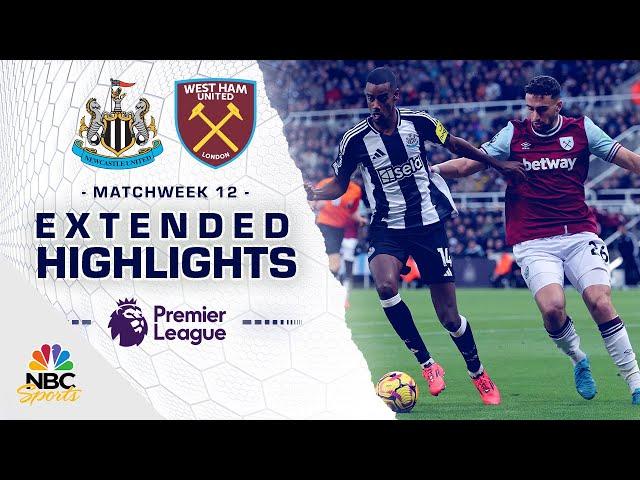 Newcastle United v. West Ham United | PREMIER LEAGUE HIGHLIGHTS | 11/25/2024 | NBC Sports