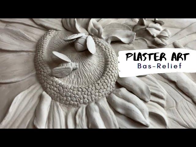 Bas-relief wall putty Art  on canvas