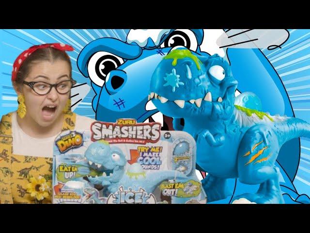 Smashers Dino Ice Age Ice Rex - Tiny Treehouse TV toy Reviews