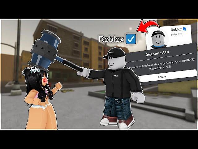 BANNING HACKERS as ROBLOX account in Da Hood