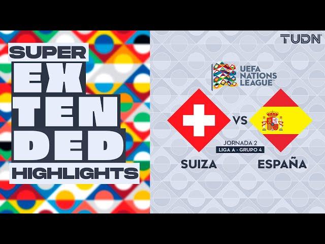 SUPER EXTENDED HIGHLIGHTS | Suiza Vs España | UEFA Nations League 2024 | TUDN