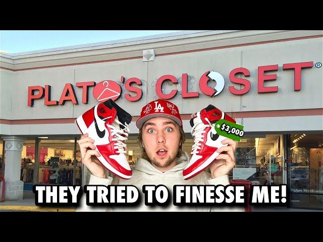 TAKING $3,000 SNEAKERS TO PLATO'S CLOSET!?! (THEY TRIED TO FINESSE ME)