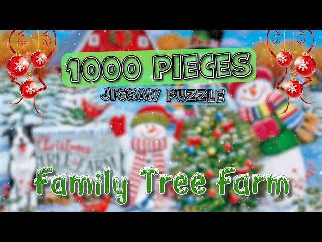 Solving Family Tree Farm 1000 Pieces | Master Pieces Puzzle | Time Lapse