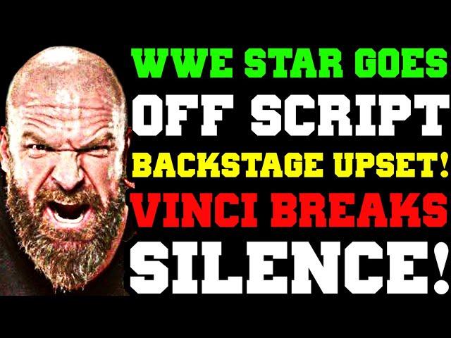 WWE News! WWE Star GOES OFF SCRIPT, Backstage UPSET! John Cena RETURN! Giovanni Vinci Breaks Silence