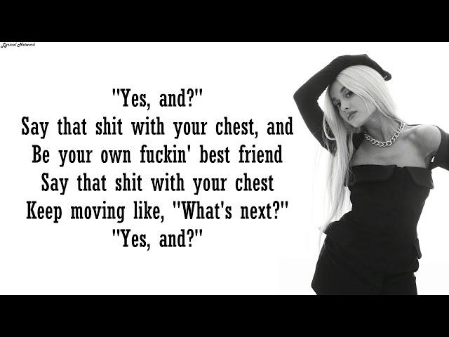 Ariana Grande - Yes, and? | Lyrics