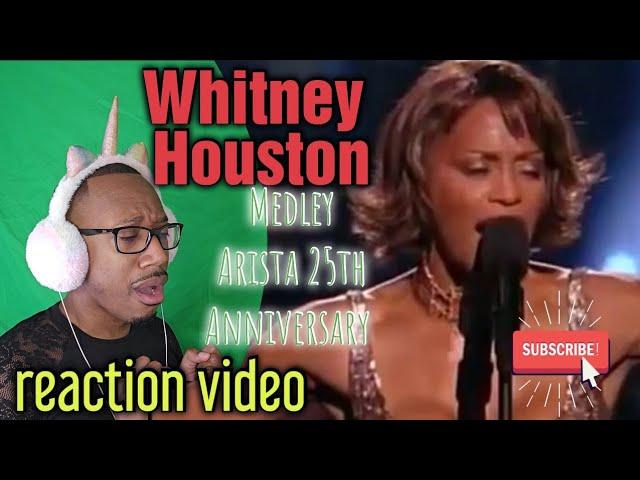 She Left No Crumbs! Whitney Houston 'Medley' live Arista Records 25th Anniversary REACTION Video