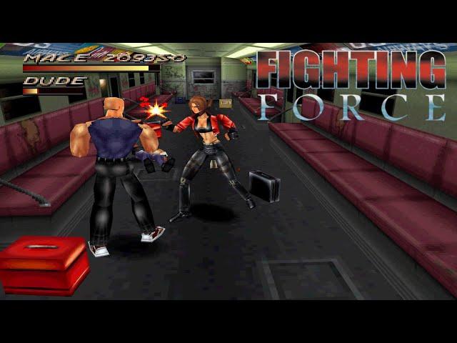 Fighting Force - Longplay (Mace Playthrough) (PS1)