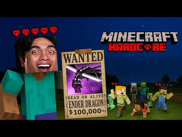 ใครรอดชีวิตจนจบมังกร...รับ 100,000 บาท | Minecraft Hardcore - Part 3