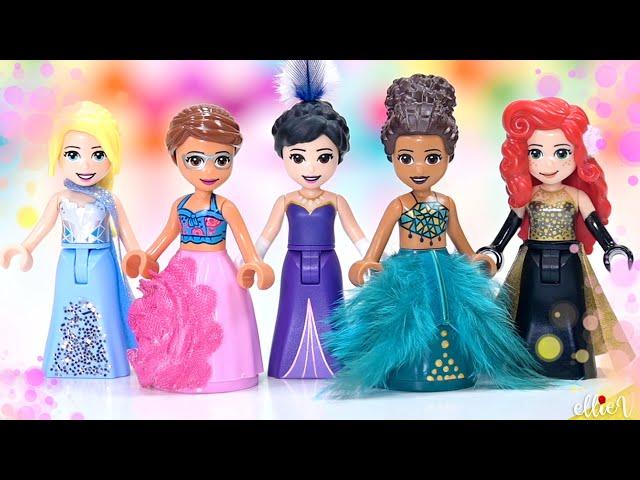 Making Met Gala ballgowns for Lego minidolls | Doll repaint DIY Craft