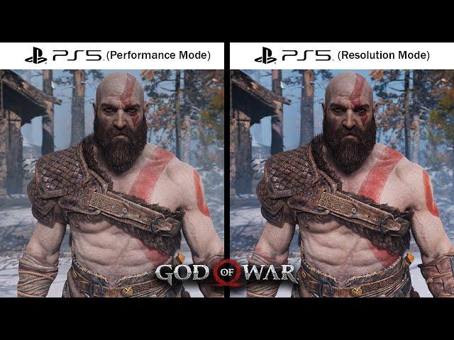 God of War Graphics Comparison PS5 (Performance Mode Vs Resolution Mode)