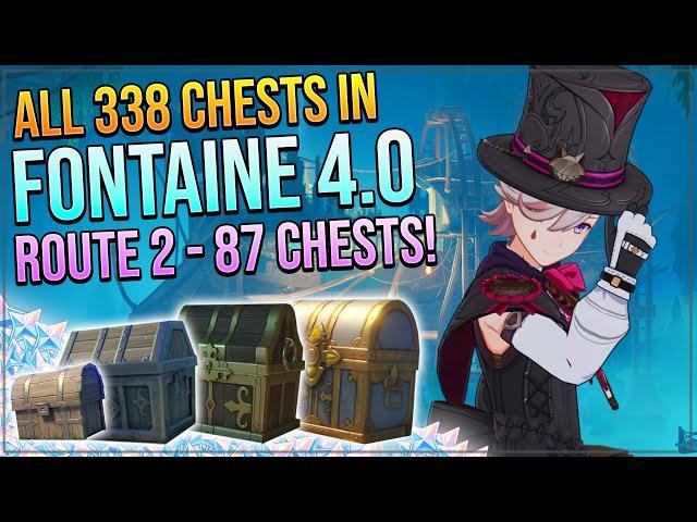 Genshin Impact 4.0 Complete Chest Guide! 338 Chests! Belleau Region & Beryl! | ROUTE 2 - 87 CHESTS