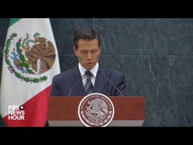 Watch Donald Trump and Mexican President Peña Nieto joint statements