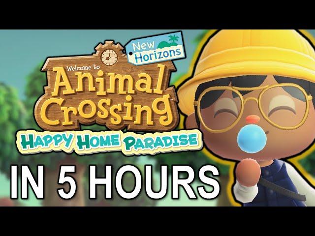 an unhinged *SPEEDRUN* of Happy Home Paradise