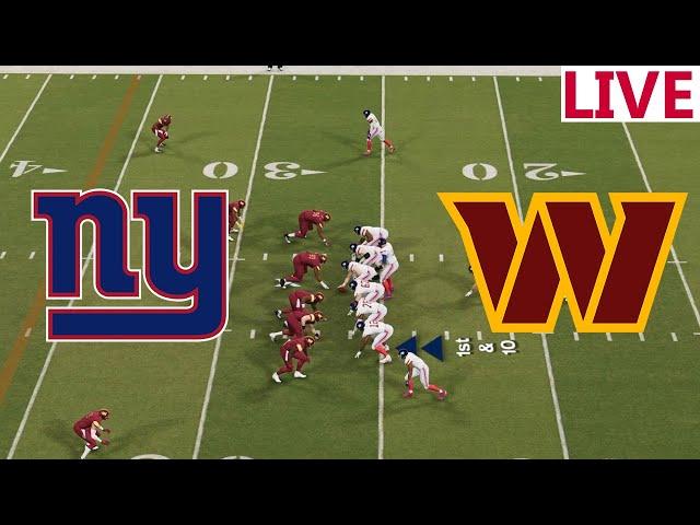 LIVE NFL New York Giants VS Washington Commanders /NFL SEASON /NFL LIVESTREAM/ NFL Madden