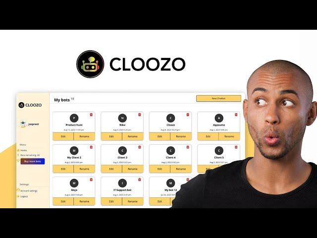 Cloozo Review: No-Code Builder to Create Data-Driven AI Chatbots - Appsumo Lifetime Deal