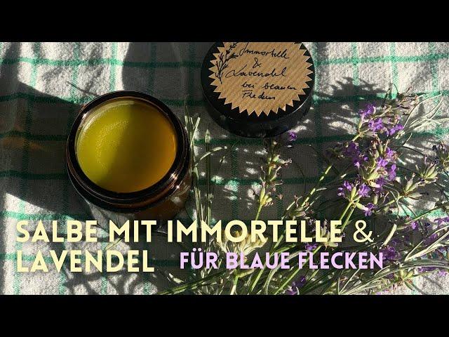 Rezept: Immortellen-Salbe mit Lavendel bei blauen Flecken