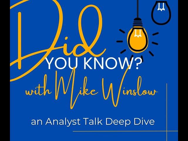 ATWJE - Did You Know With Mike Winslow - CDR in the Car