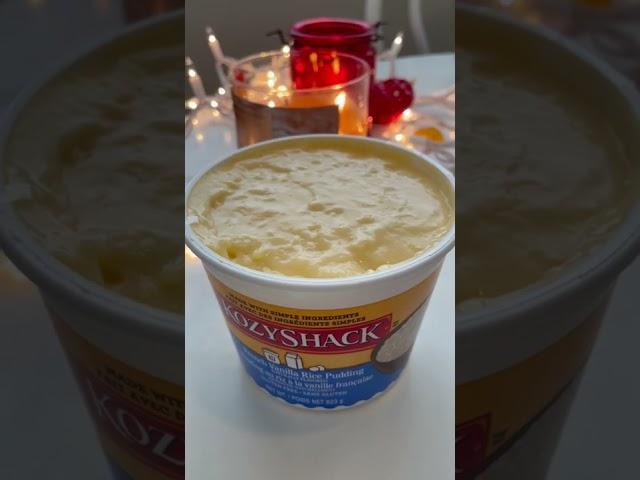 TASTE TEST TIME! Cozy Shack French Vanilla rice pudding!