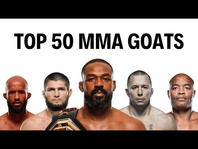 The Greatest MMA Fighters Of All Time