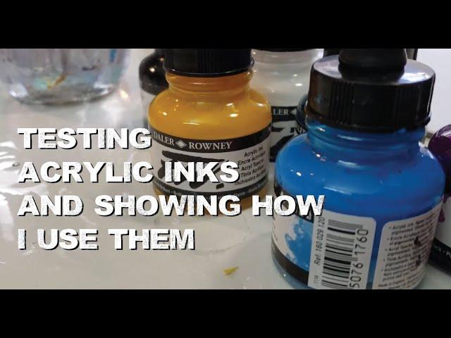 Testing Daler Rowney FW Acrylic Inks