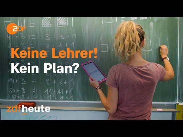 Schulchaos in Deutschland: Warum gibt es nicht genügend Lehrer? I ZDFZoom