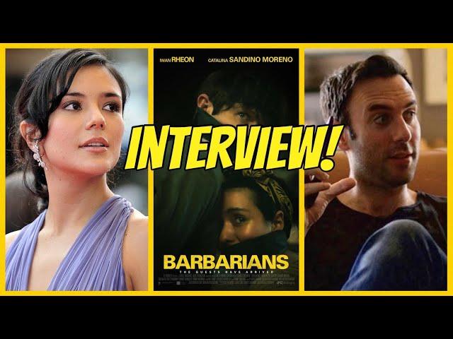 Charles Dorfman and Catalina Sandino Moreno From Barbarians, Indie Dark Comedy / Thriller