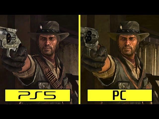 Red Dead Redemption PS5 vs PC Early Graphics Comparison | PS5 (PS4 Backward Compatibility) vs PC