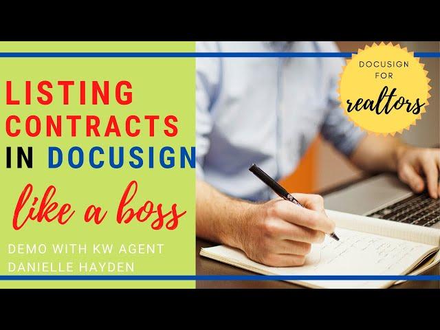 Listing Contracts in Docusign for Realtors