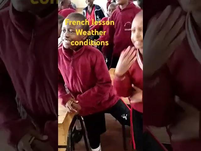 French lesson, weather conditions #education #lovelearning #school #french