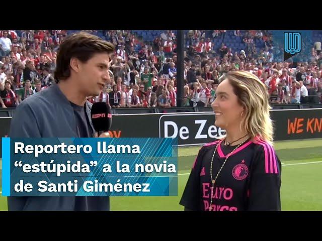  Reportero de ESPN le dice “estúpida” a la novia de Santi Giménez durante una entrevista  