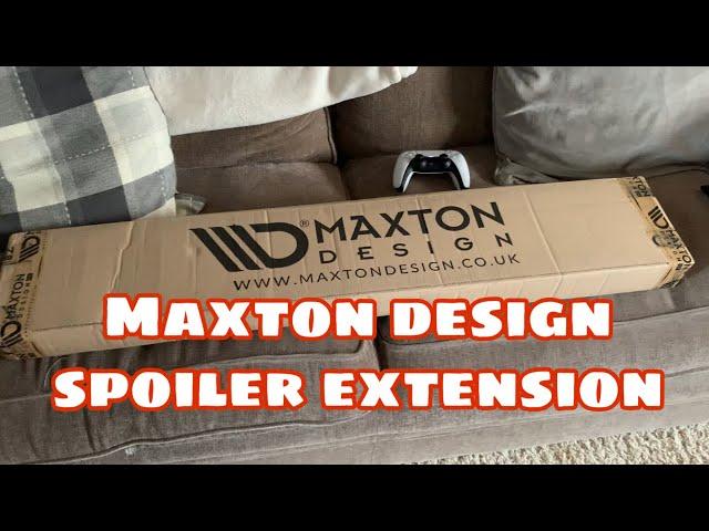 Maxton Design spoiler extension (unboxing and fitting)