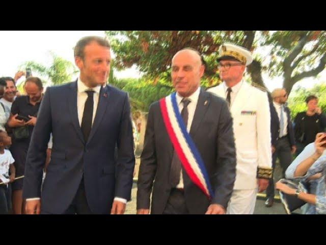 Macron attends commemoration ceremony in Bormes-les-Mimosas | AFP