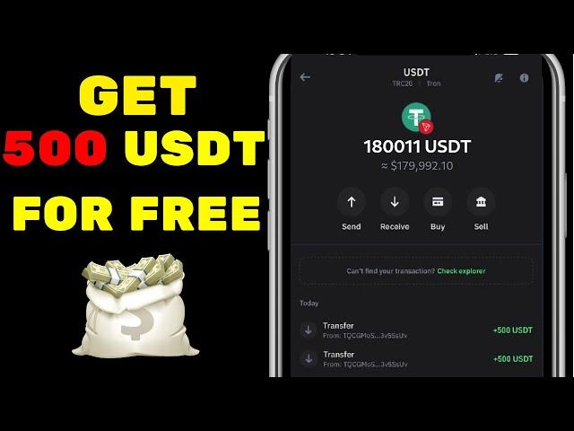 How to GET FREE USDT (TETHER) in 5 Minutes! Earn $500 Instantly with Cloud Mining