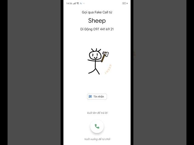 incoming call fake call Sheep