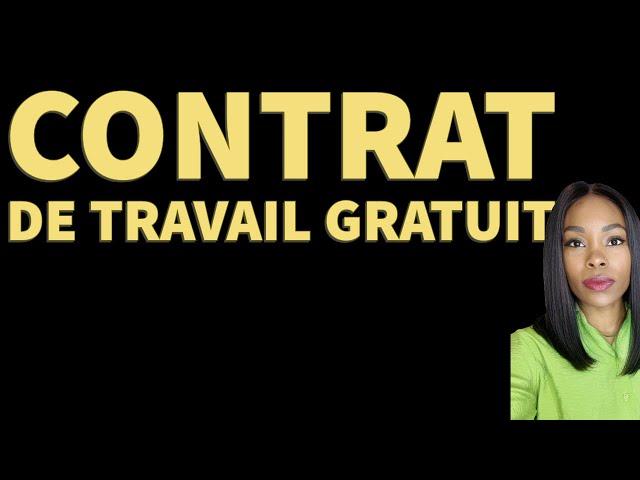 Contrat de Travail Gratuit  Au Canada : Voici Ce que Tu Dois Faire