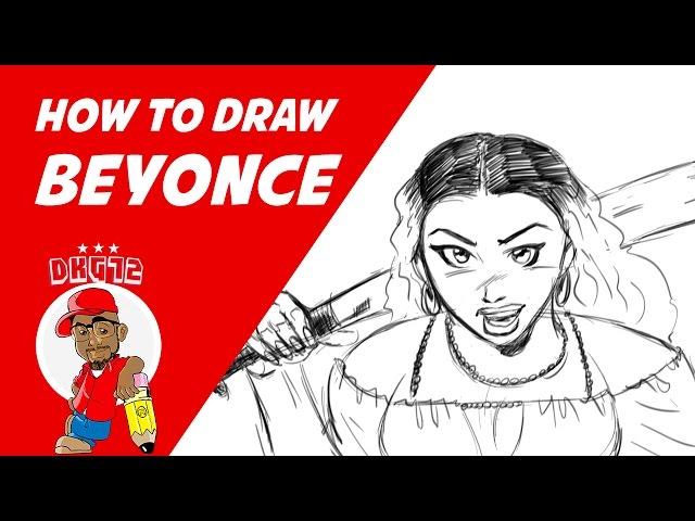 How to Draw Beyonce - Drawing with DKG72