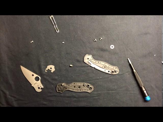 Spyderco Para 3 lightweight disassembly