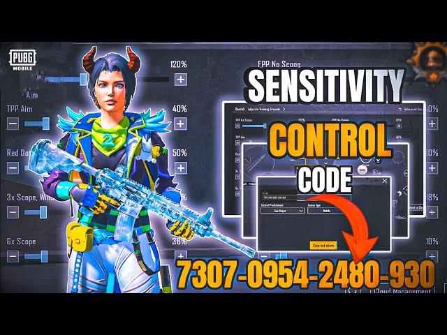 3.0 UPDATE  Best Zero Recoil Sensitivity CODE + Control settings for Pubg Mobile/BGMI in 2024