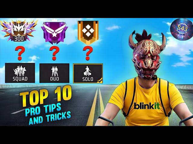 Solo Rank Push Tips And Tricks | Win Every Ranked Match | How To Push Rank In Free Fire session 43