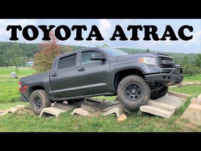 Toyota ATRAC Traction Control Testing Toyota Tundra TRD 4x4 Off Road Climbing Obstacle Course