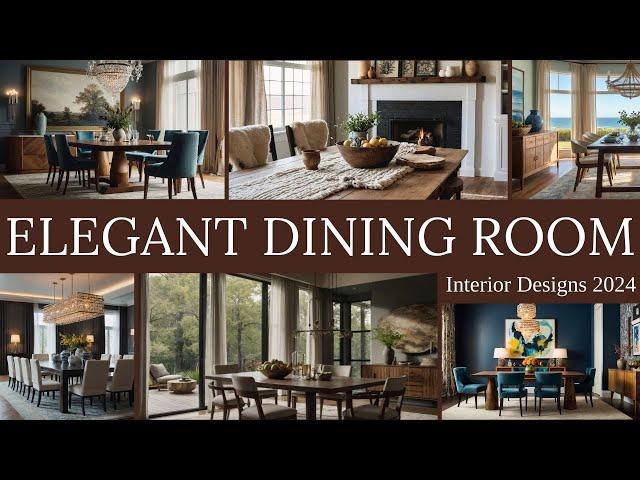 Dining Room Decorating Ideas | Elegant Dining Room Interior Designs