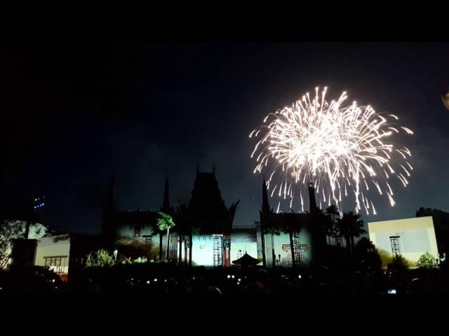 Star Wars Laser  and Firework show Hollywood Studios Complete.