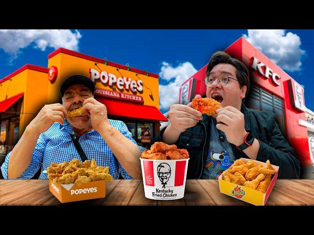 Which is the best FRIED CHICKEN? Popeyes, KFC or Church's Chicken