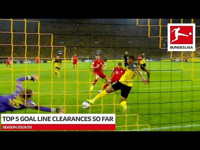 Top 5 Goal Line Clearances 2019/20 So Far - Piszczek, Hinteregger & More