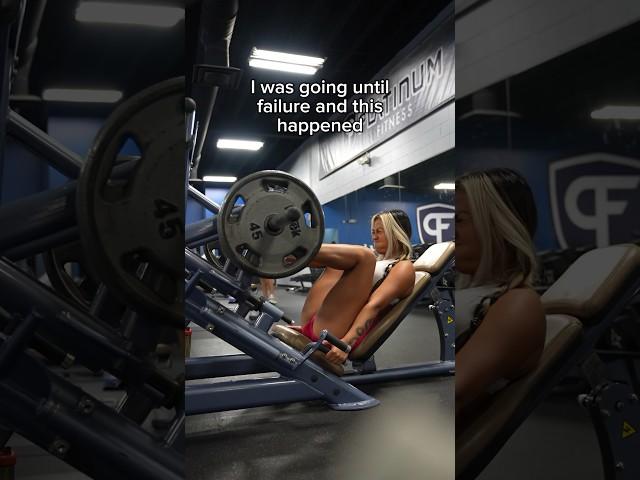 I Was Going Until Failure And This Happened… #gym #fitness #legpress