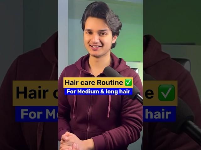 Hair Care routine  For long & Medium hair) #shortsindia #haircare #haircareroutine #longhair