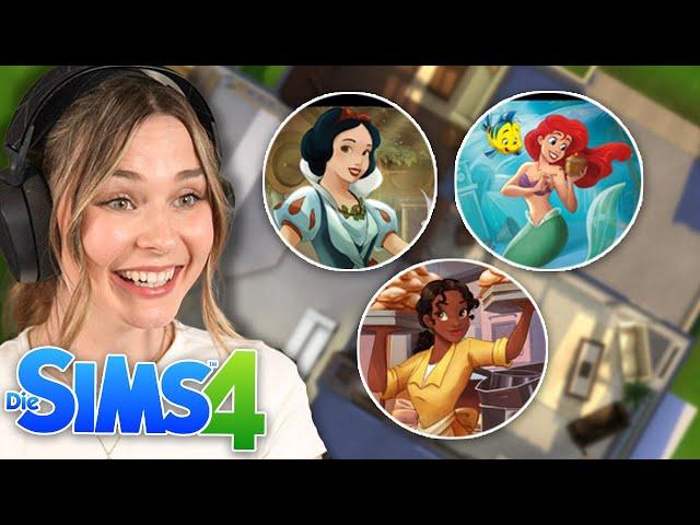 Ich baue in Sims 4, aber jeder Raum ist eine andere Disney Prinzessin! | simfinity