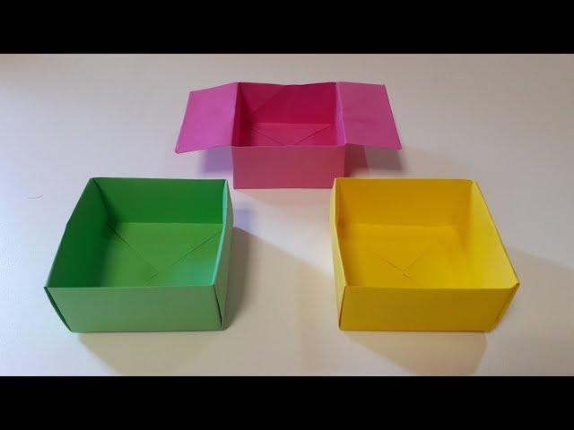 Qog'ozdan nasalar yasash | origami box | qog'ozdan quti yasash |