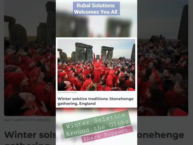 Winter solstice traditions from around the globe #rubalsolutions