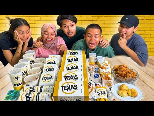 ADIK MINTA ABANG BORONG SEMUA MENU TEXAS CHICKEN!